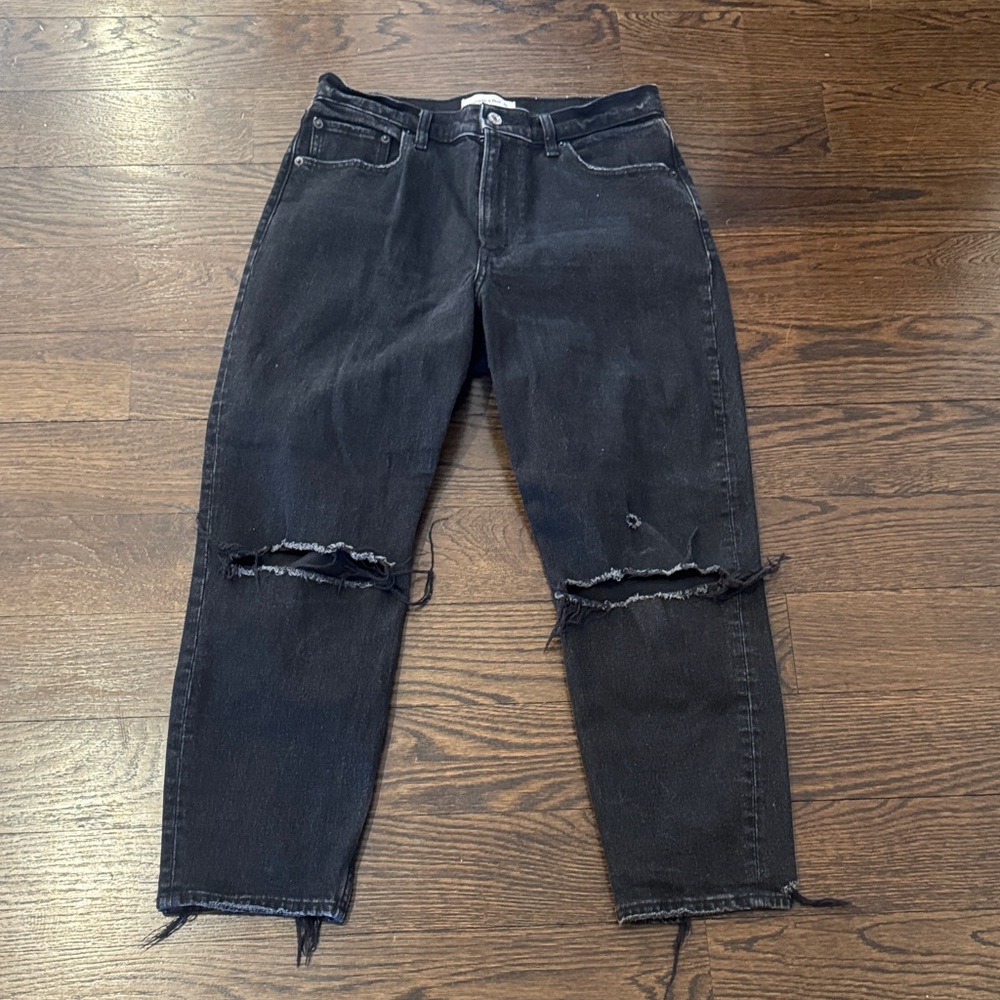 Abercrombie & Fitch Black High Rise Women Jeans